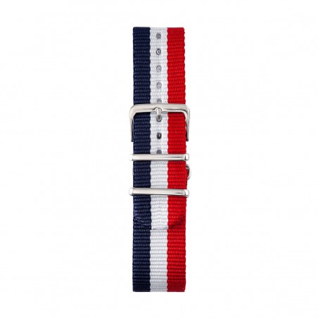 Bracelet NATO Bleu/Blanc/Rouge 20mm
