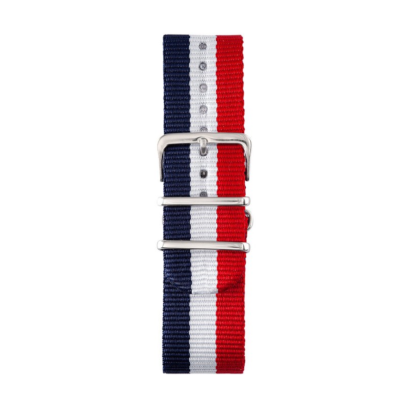 Bracelet NATO Bleu/Blanc/Rouge 24mm