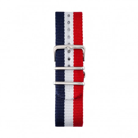 Bracelet NATO Bleu/Blanc/Rouge 24mm