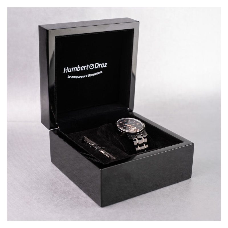 Montre automatique HD8 Aurore Noir bracelet acier