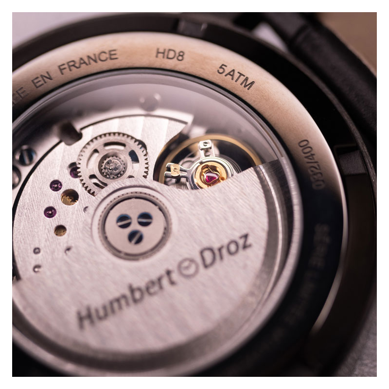 Montre automatique HD8 Aurore Noir bracelet acier