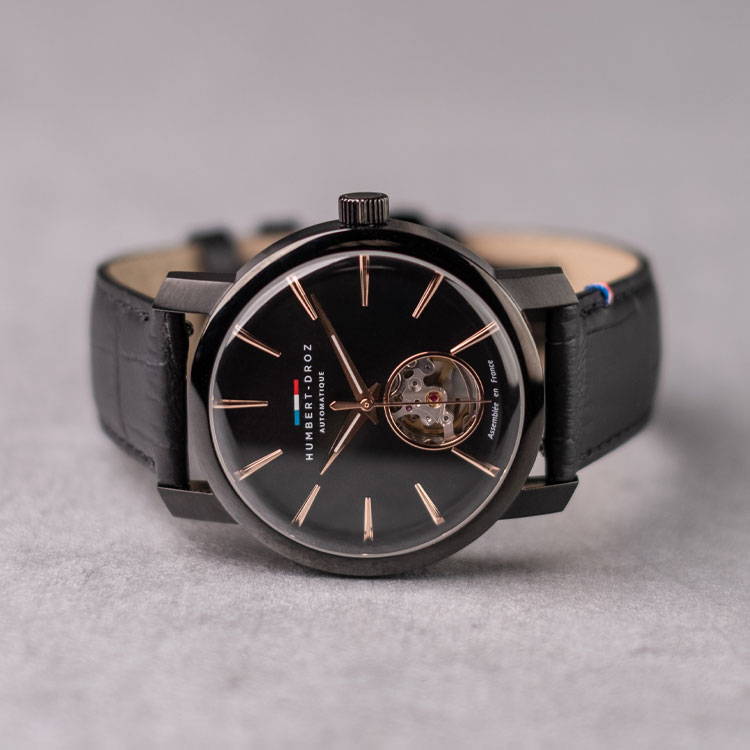 Montre automatique HD8 Aurore Noir bracelet acier