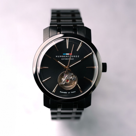 Montre automatique HD8 Aurore Noir bracelet acier