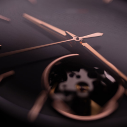 Vue zoomée du cadran HD8 Aurore Noire