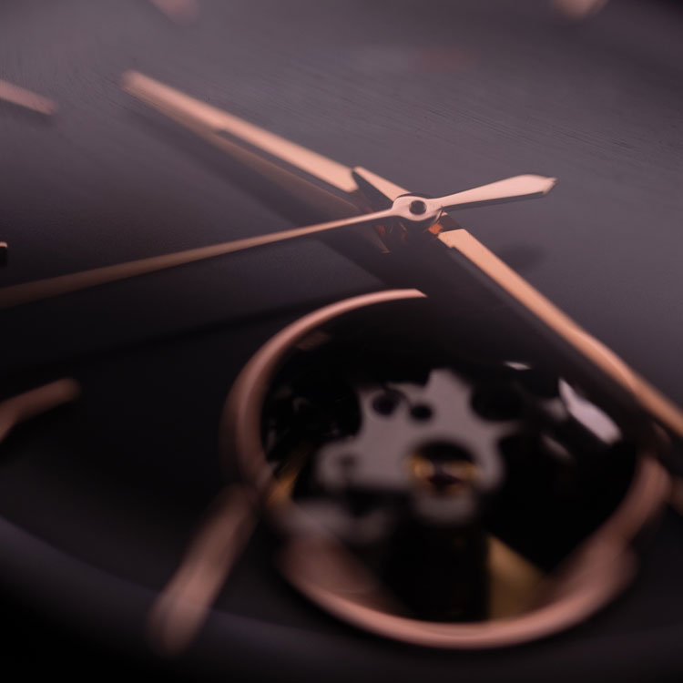 Montre automatique HD8 Aurore Noir bracelet acier