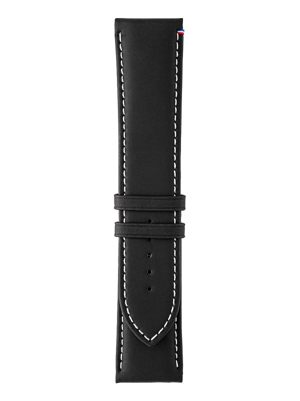 Produit Bracelet HD1CO cuir véritable noir touché caoutchouc Image