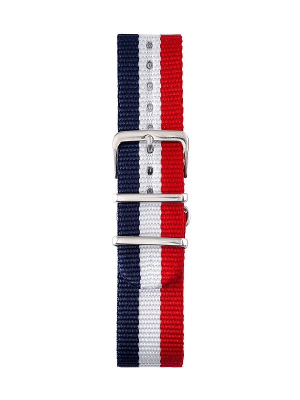 Produit Bracelet NATO Bleu/Blanc/Rouge 20mm Image