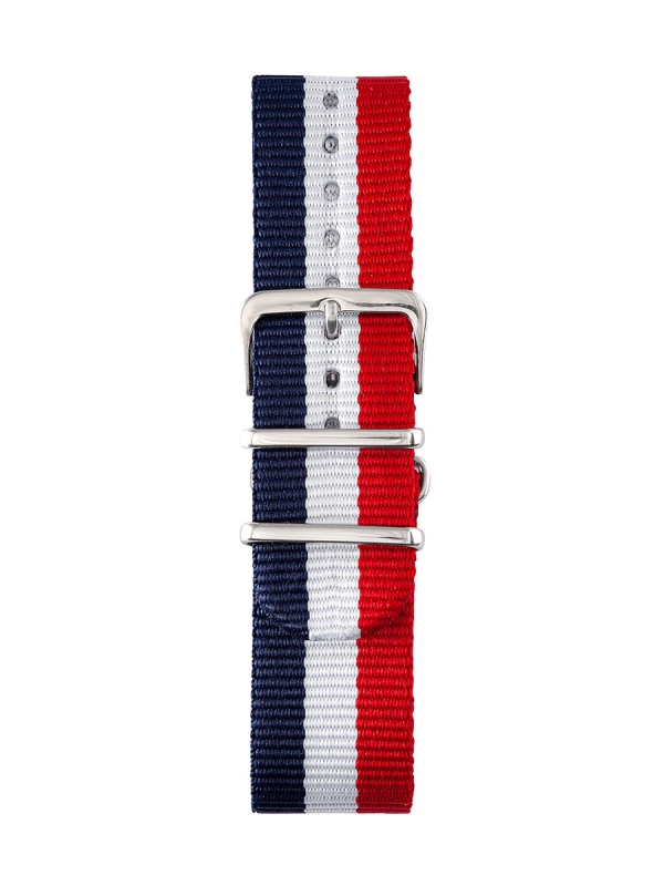 Produit Bracelet NATO Bleu/Blanc/Rouge 22mm Image